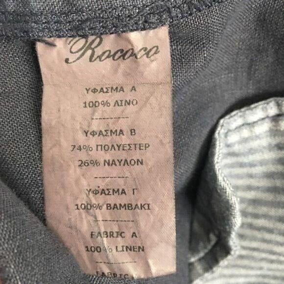 Rococo Studio Mens 52  Linen/Polyester/Nylon Jacket With Zippered Pockets - Picture 3 of 4